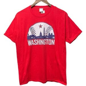 Washington nationals MLB baseball team graphic short sleeve pro sports T-shirt